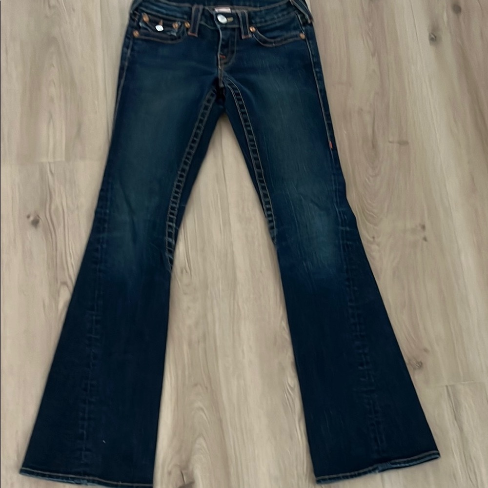 True Religion Dark Blue Flare Jeans